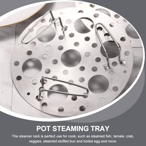 Arkriza® 1 Pc's Stainless Steel Steamer Rack for Instant Pot Trivet Egg Steam Rack Stand Cooking Food Holder Steaming Basket Rack for Pressure Cooker, Heatproof Stackable 7 Holes Stand Egg Box (Pack of 1) - Image 3