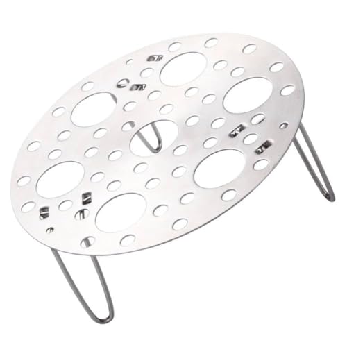 Arkriza® 1 Pc's Stainless Steel Steamer Rack for Instant Pot Trivet Egg Steam Rack Stand Cooking Food Holder Steaming Basket Rack for Pressure Cooker, Heatproof Stackable 7 Holes Stand Egg Box (Pack of 1) - Image 5