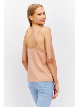 Women V Neck Sleeveless Plain Top, Blush - pzsku/Z1EE627B2AF830A93F31DZ/45/_/1727187864/43d77f39-7d36-4527-9dfc-e616d1dd512c