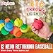 Playbees Wrist Baseballs Neon Reactive 12 Pack Practice Sports Balls for Fun Outdoor Activity for Kids Spring Training Party Favor Baseball Season Gift Sports Team Party Bag Filler - Image 4