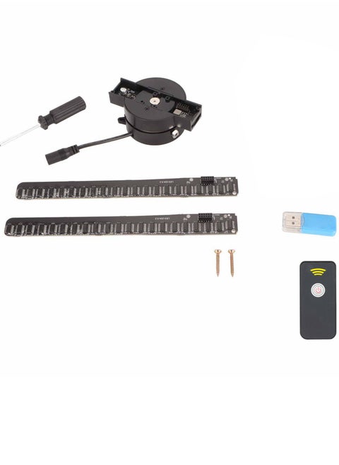 3D Hologram Fan 2000x224 224 LED Beads Support WiFi APP Hologram Projector Fan Advertising Display Machine 100‑240V 16.1in UK Plug