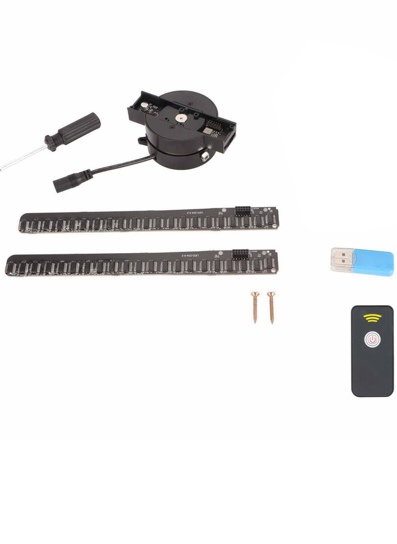 Generic - 3D Hologram Fan 2000x224 224 LED Beads Support WiFi APP Hologram Projector Fan Advertising Display Machine 100‑240V 16.1in UK Plug - Image 1