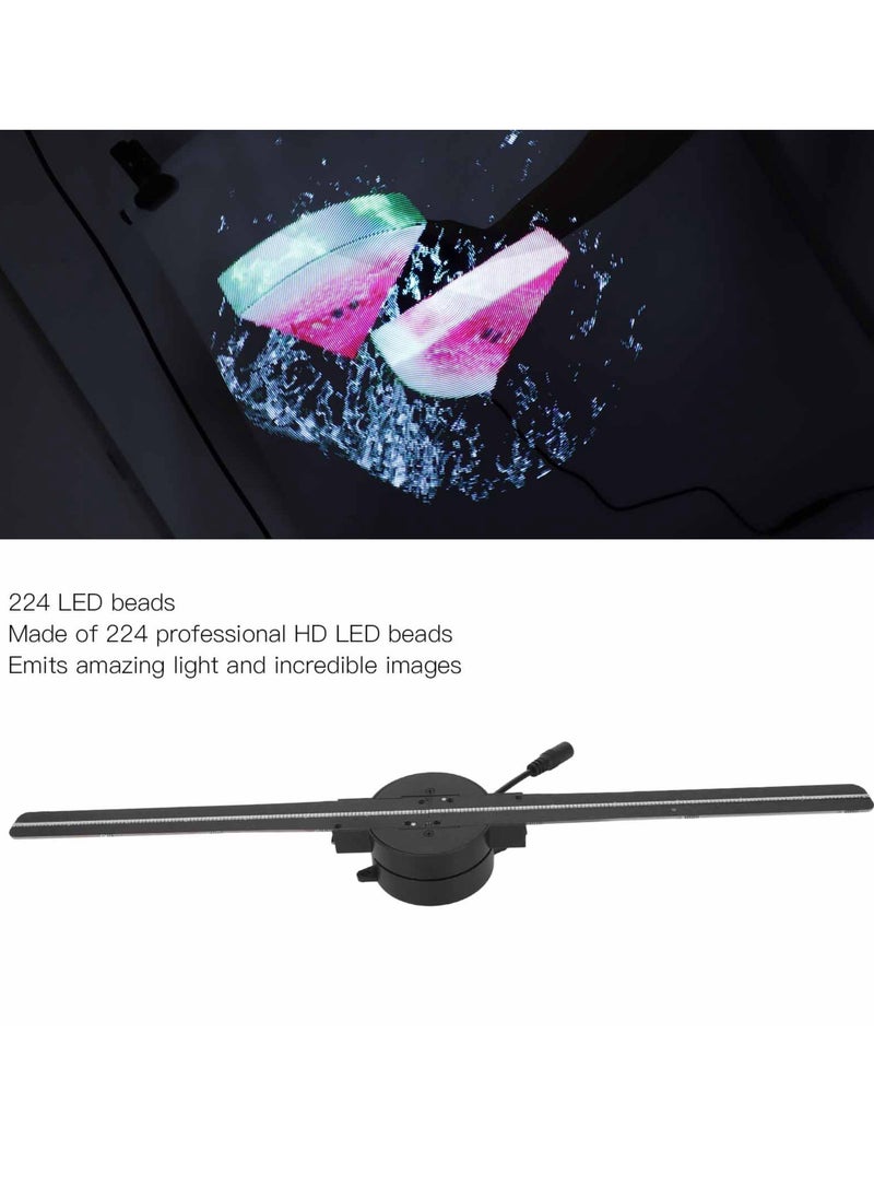 Generic - 3D Hologram Fan 2000x224 224 LED Beads Support WiFi APP Hologram Projector Fan Advertising Display Machine 100‑240V 16.1in UK Plug - Image 1