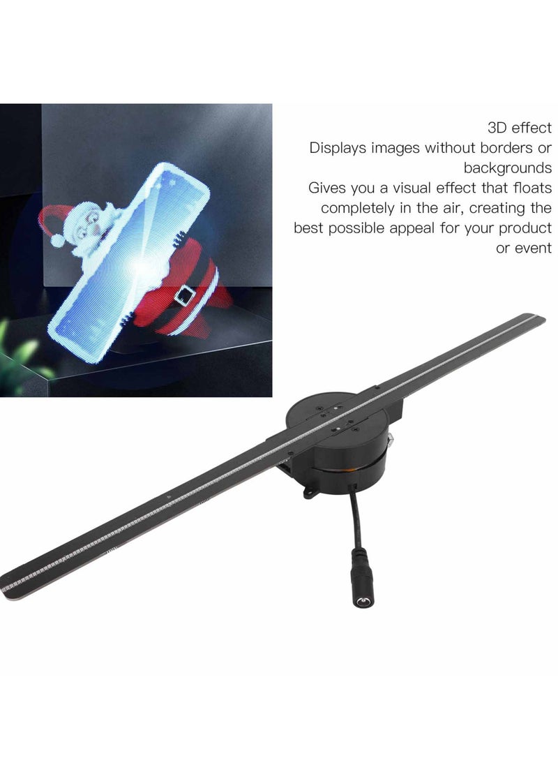 Generic - 3D Hologram Fan 2000x224 224 LED Beads Support WiFi APP Hologram Projector Fan Advertising Display Machine 100‑240V 16.1in UK Plug - Image 1