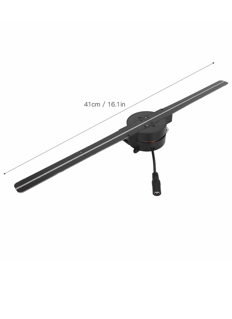 Generic - 3D Hologram Fan 2000x224 224 LED Beads Support WiFi APP Hologram Projector Fan Advertising Display Machine 100‑240V 16.1in UK Plug - Image 1