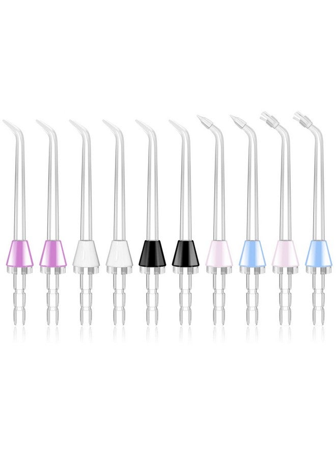 MySmile 10 Pcs Replacement Jet Tips Oral Irrigator Nozzle Set Compatible With Waterpik Water Flosser, Includes Classic Tips Periodontal Pocket Tips And Plaque Seeker Tips - Image 1