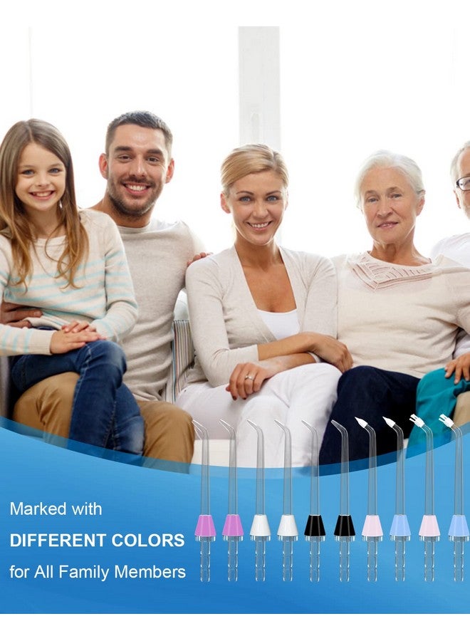 MySmile 10 Pcs Replacement Jet Tips Oral Irrigator Nozzle Set Compatible With Waterpik Water Flosser, Includes Classic Tips Periodontal Pocket Tips And Plaque Seeker Tips - Image 3