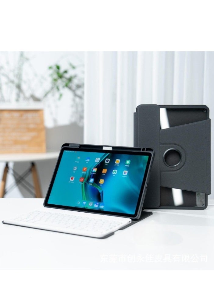 Generic Keyboard Compatible with Xiaomi Mi Pad 6 / Pad 6 Pro 11 Inch 2023 Rotation Stand Leather Case with Pen Slot Keyboard  - Image 1