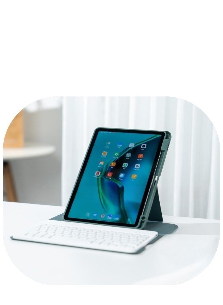 Generic Keyboard Compatible with Xiaomi Mi Pad 6 / Pad 6 Pro 11 Inch 2023 Rotation Stand Leather Case with Pen Slot Keyboard  - Image 3