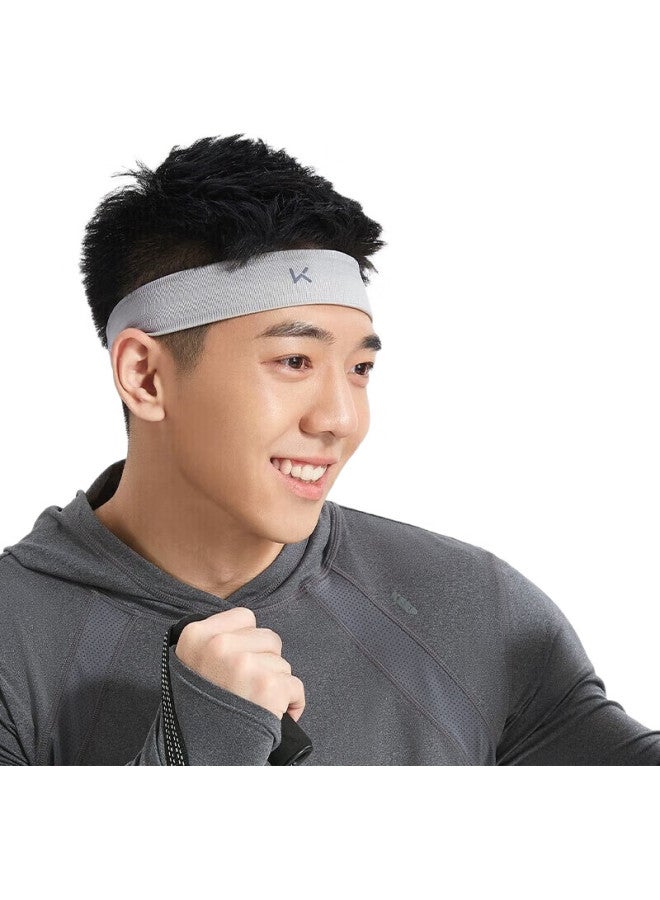 Keep رباط رأس عريض بدون seams، رياضي للجري، يمتص العرق، تصميم غير قابل للانزلاق، أزرق سماوي - Image 3