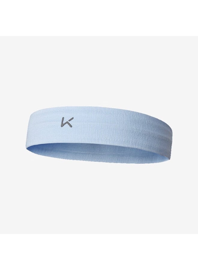 Keep Seamless Wide Headband, Running Sports Fitness Sweat-wicking Heat Dissipation Non-slip Seamless Design, Sky Blue - Image 1
