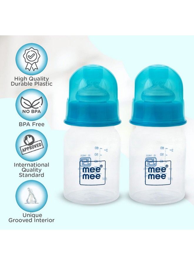 60Ml Easy Flo Premium Baby Feeding Bottle (Blue Pack Of 2)