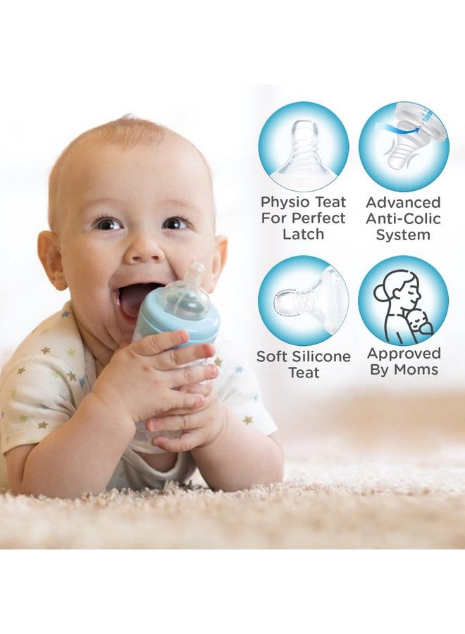 60Ml Easy Flo Premium Baby Feeding Bottle (Blue Pack Of 2)