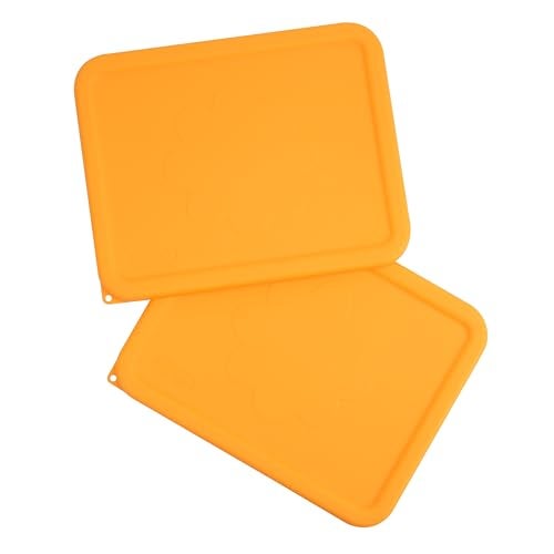 LUVCOSY 11 Cup Rectangle Silicone Storage Cover Lids Replacement for Anchor Hocking Glass Bowls (Container not Included) 2 Pack, Microwave, Dishwasher and Freezer Safe - Image 1