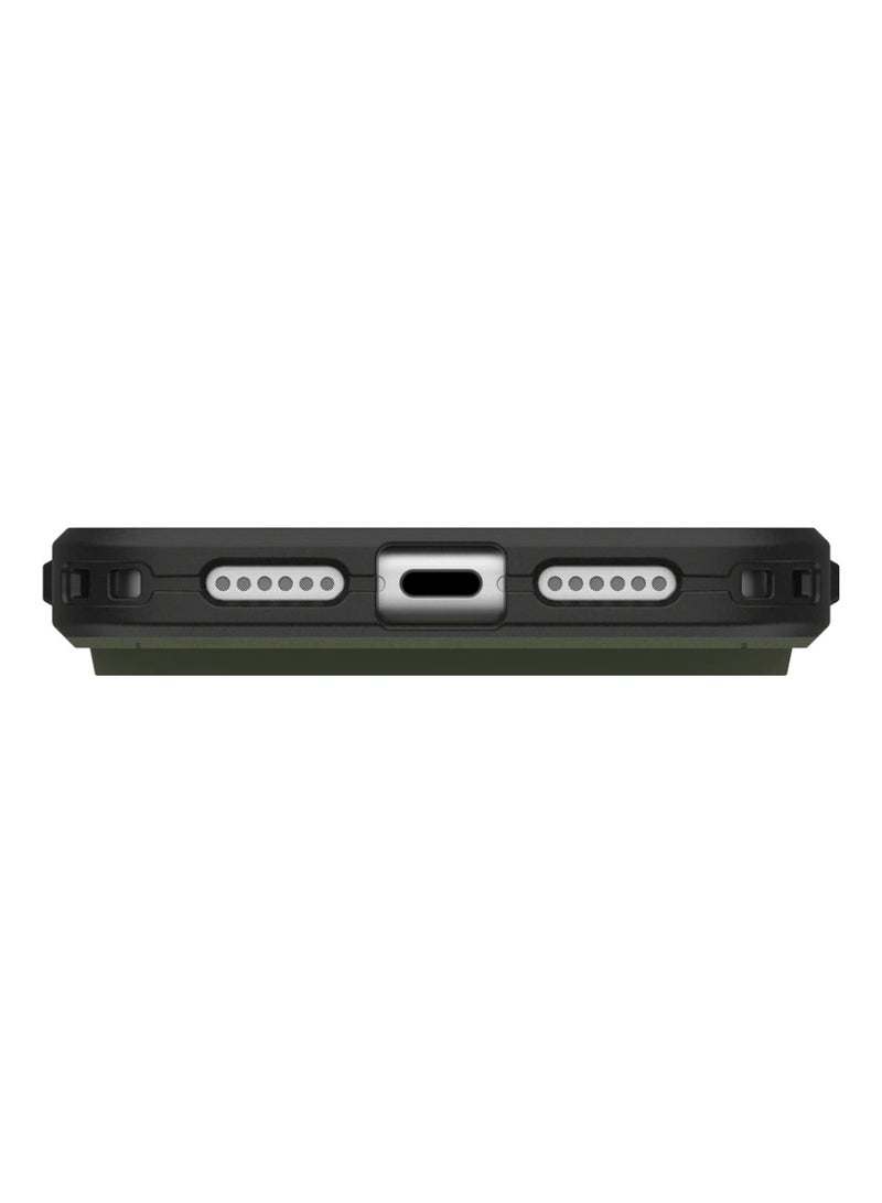 يو اي جي جراب UAG المدني المتين MAGSAFE لهاتف آيفون 17 برو ماكس - زيتوني/برتقالي - Image 3