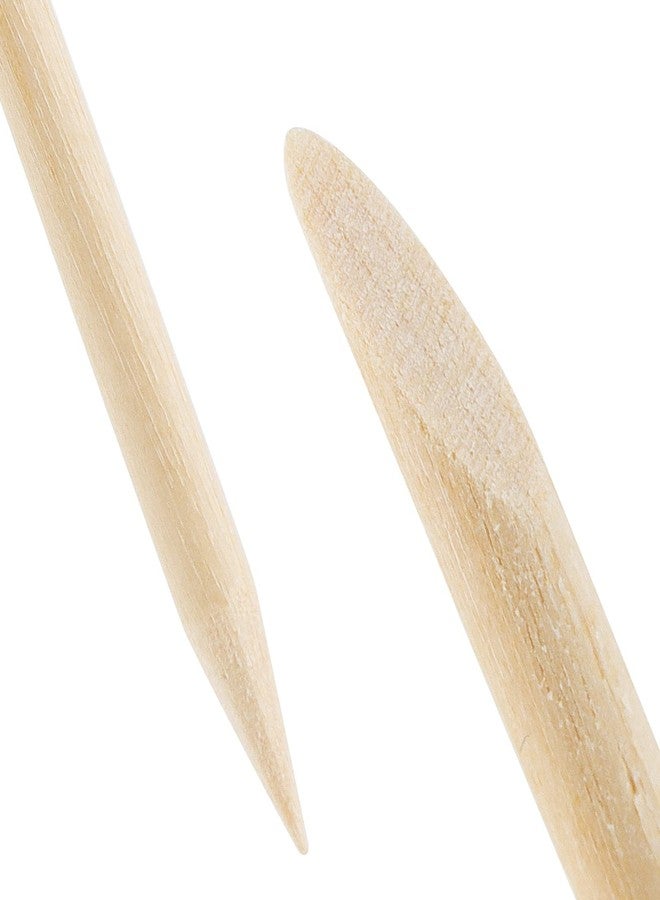 LEXININ 1000 PCS 4.5 Inch Wood Cuticle Pusher, Double Heads Wooden Cuticle Sticks, Wood Orange Nail Sticks for Manicure Pedicure - Image 3