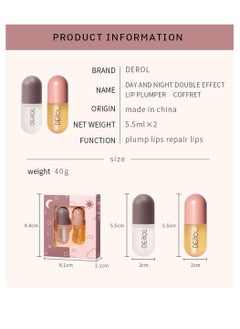 Lip Plumper Set 2PCS Day and Night Maximizer Hydrating Lip Care Maximizer Volume Balm Extreme Buxom Plant Lip Essence Oil Treatment Serum for Dry Cracked Lips Hydrating Plumping Gloss Kit - pzsku/Z1EE6A0F3CE9AA92C3EACZ/45/_/1693401639/147efc07-6761-4fbd-a3fb-91974f58f463