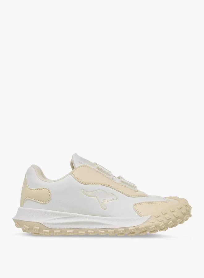Kangaroos BEIGE Boys Panelled Hook And Loop School Sports Shoes for Men | Best Price UAE