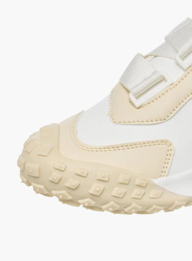 Kangaroos BEIGE Boys Panelled Hook And Loop School Sports Shoes for Men | Best Price UAE