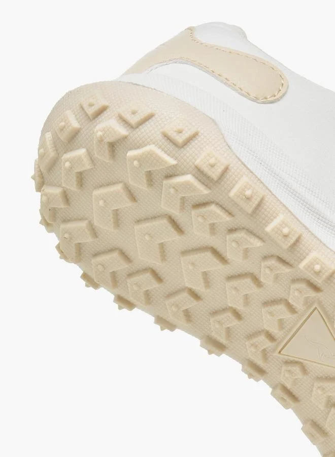 Kangaroos BEIGE Boys Panelled Hook And Loop School Sports Shoes for Men | Best Price UAE