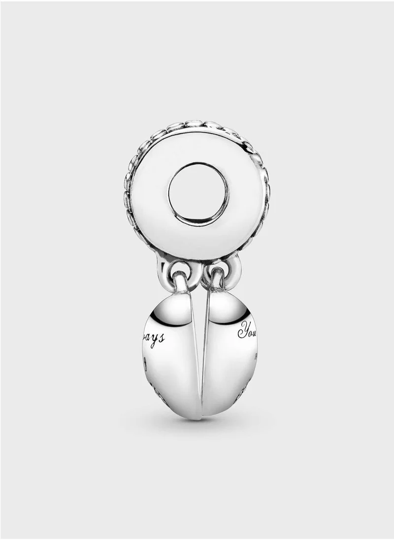 PANDORA Mother & Daughter Hearts Dangle Charm