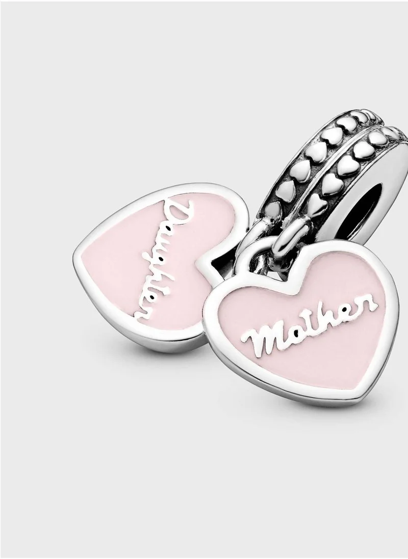 PANDORA Mother & Daughter Hearts Dangle Charm