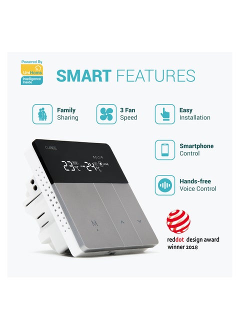 4 Pipe 220V Smart WIFI Central AC Thermostat Temperature Controller