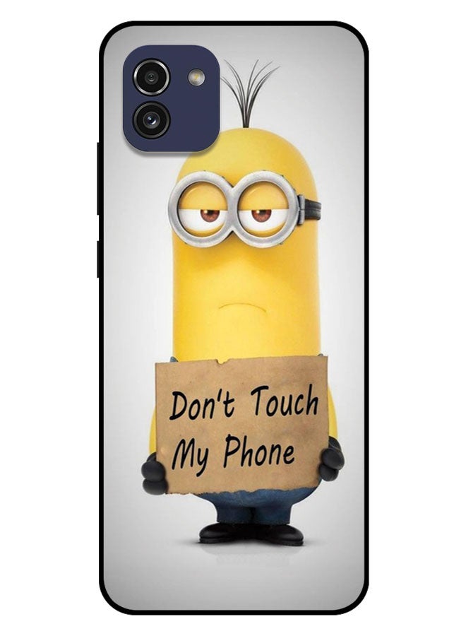 EYE CATCH Printed Protective Case Cover For Samsung Galaxy A03  -  Don't Touch My Phone Muggle - Image 1
