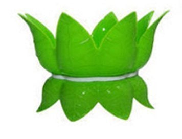 ALANG PRODUCTS ALANG PRODUCTS Plastic Lotus Shaped Water PotMatka Stand Green 