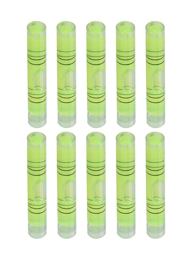 Utoolmart 9.5×40mm Green Universal Precision Bubble Level Vials Spirit Level Picture Hanging Levels Mark Measuring Instruments Layout Tools 10pcs - Image 1