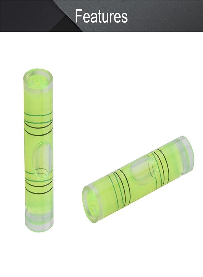 Utoolmart 9.5×40mm Green Universal Precision Bubble Level Vials Spirit Level Picture Hanging Levels Mark Measuring Instruments Layout Tools 10pcs - Image 3