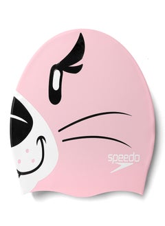 speedo Kids' Printed Swimming Cap Pink  - Image 1