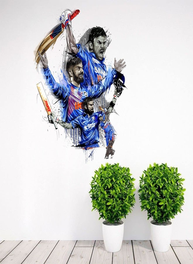 Sticker Yard Virat Kohli Celebrate Vinyl Wall Sticker for Living Room/Bedroom/Office and All Decorative Wall Stickers Size 46X55CM - Image 2