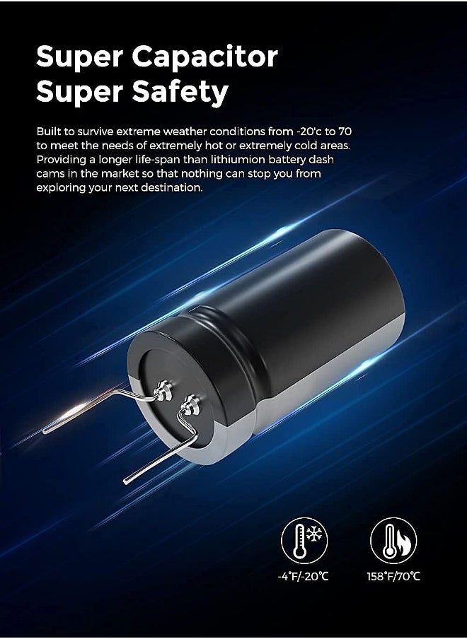 أزدوم - 2K + 1K + 1K DVR dashcam الأمامية والمدمج في كاميرا ثلاثية سيارة dashcam 139mm IPS شاشة dashcam المدمج في واي فاي G الاستشعار وقوف السيارات رصد حلقة تسجيل - Image 1
