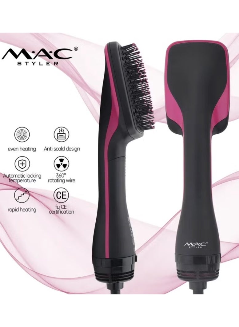 Mac Styler MAC STYLER Straight Hair Brush Double Conversion Heat Brush Comb Attachment Hair Straightening and Hair Drying  - Image 2