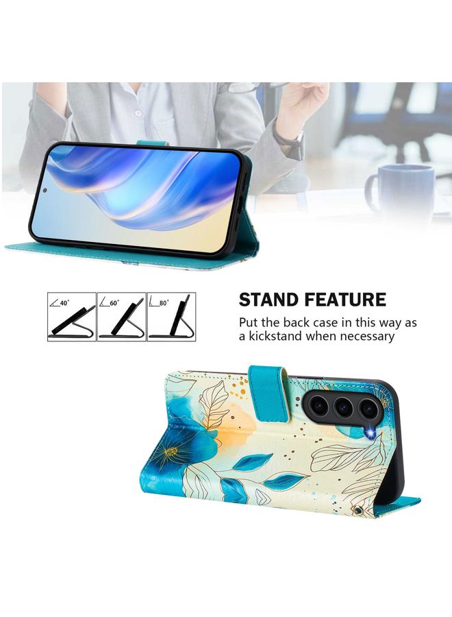 S-TOP Case For Samsung Galaxy S23 FE 5G Art Colored Drawing Pattern Leather Phone Case - Image 3