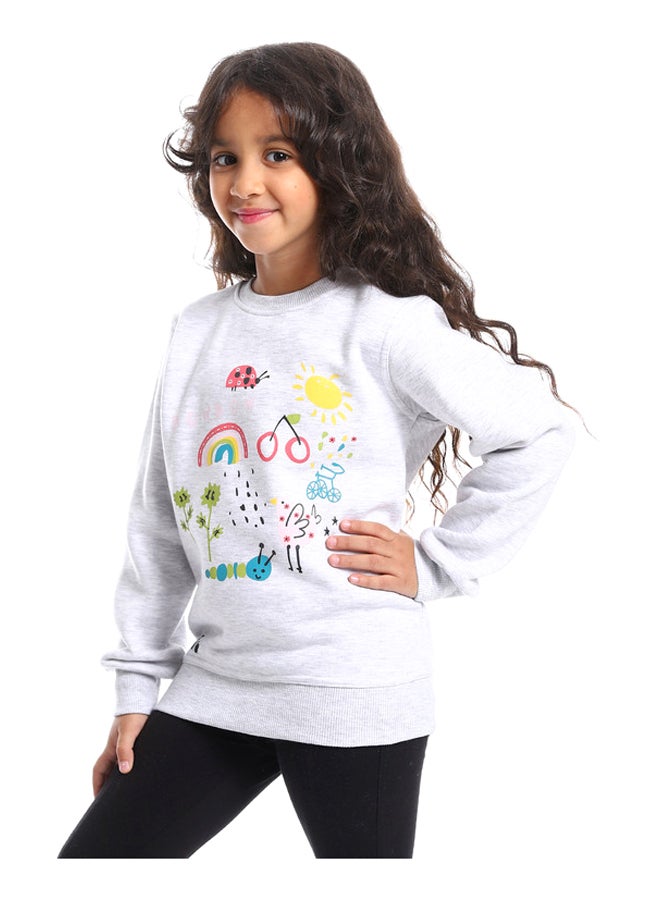 DIADORA سويت شيرت مطبوع للبنات - Image 2