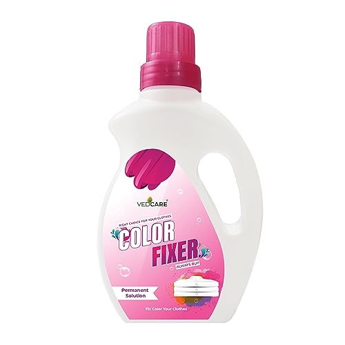 Vedcare Fabric Color Fixer Liquid For Clothes, Works for Silk, Cotton, Georgette And All Fabric 1L, Fresh - Image 1
