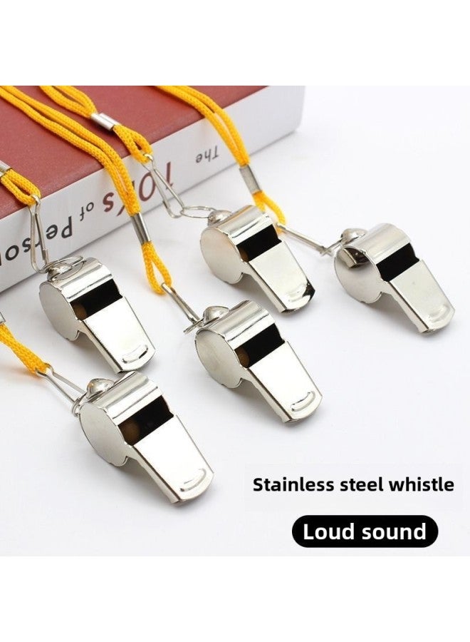 Generic Whistle Super-loud Referee Special Outdoor Training Topper Physical Education Teacher Basketball Coach Professional Lifesaving Football Whistle-Color:[independent Packaging Box] | Stainless Steel Whistle | 3 Pieces - Image 3