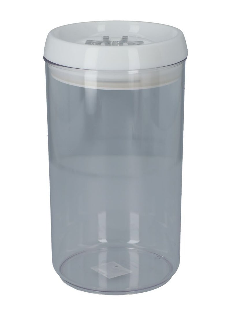Felli Flip-Tite Cylindrical Food Storage Container Clear And White 900ml