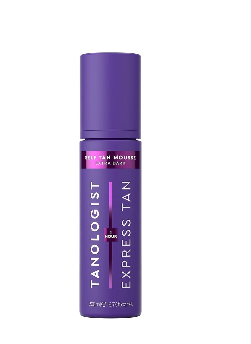 Tanologist - Tanologist Express Self Tan Mousse, Extra Dark - Hydrating Sunless Tanning Foam, Vegan and Cruelty Free - 6.76 Fl Oz - Image 1
