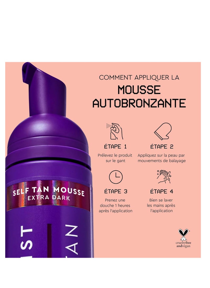 Tanologist - Tanologist Express Self Tan Mousse, Extra Dark - Hydrating Sunless Tanning Foam, Vegan and Cruelty Free - 6.76 Fl Oz - Image 1