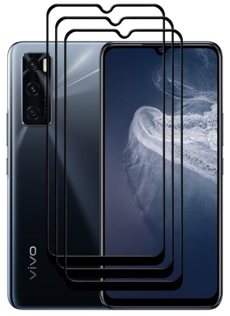 ACLIX 3 Pieces Antistatic ESD Dustproof Premium Quality High Definition Tempered Glass Screen Protector Designed For vivo V20 SE - Image 1