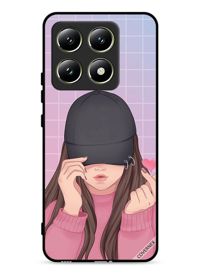 Covernex Xiaomi 14T 5G Protective Case Cover Snap Love Cap Girl - Image 1