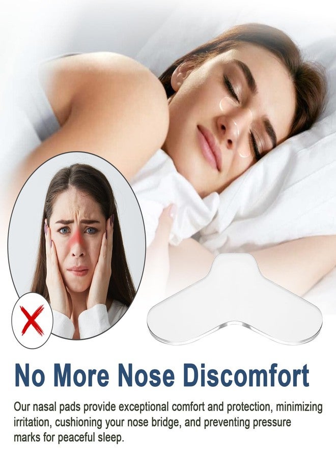 HWEIUA 5 Pack CPAP Nose Pads for CPAP Mask, Soft Nasal Gel Pads, Comfort & Leak Prevention, Customizable & Trim-to-Size, Reusable & Washable CPAP Nose Cushion Nose Protector - Image 2