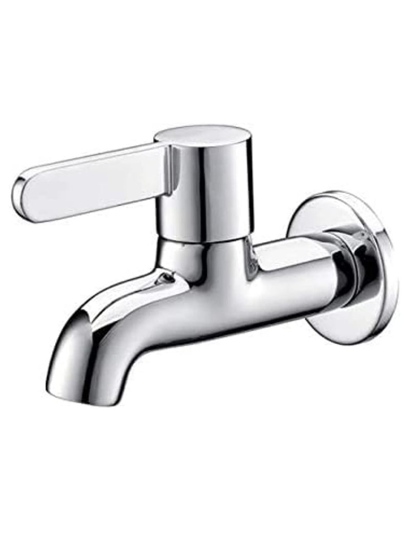 ABBASALI Wall Mounted Bib Tap A Brass Product Chrome With 2pcs Tape  - Image 2