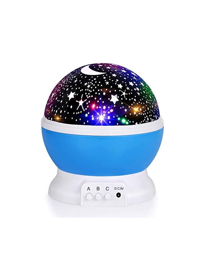 The Bros Night Light for Kids, Kids Night Light, Star Night Light, Nebula Star Projector 360 Degree Rotation - 4 LED Bulbs 9 Light Colour Changing with USB Cable, Romantic Gifts for Men Women Children - Image 2