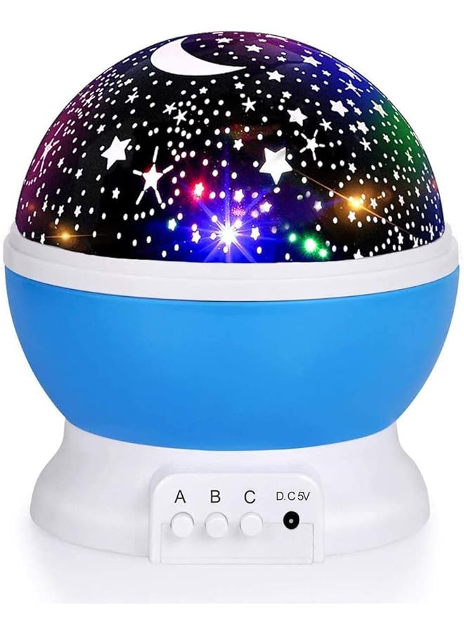 The Bros Night Light for Kids, Kids Night Light, Star Night Light, Nebula Star Projector 360 Degree Rotation - 4 LED Bulbs 9 Light Colour Changing with USB Cable, Romantic Gifts for Men Women Children - Image 1