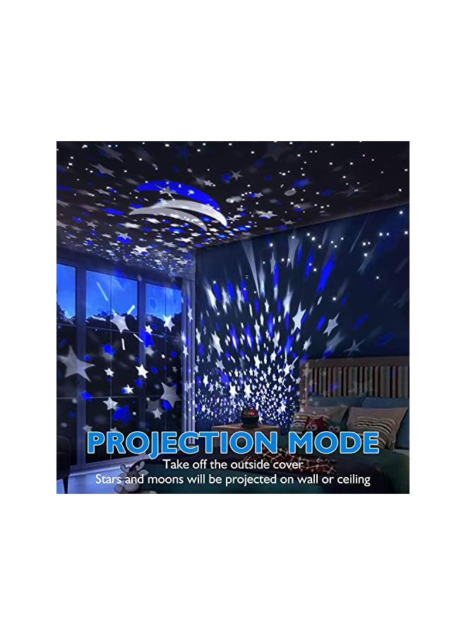 The Bros Night Light for Kids, Kids Night Light, Star Night Light, Nebula Star Projector 360 Degree Rotation - 4 LED Bulbs 9 Light Colour Changing with USB Cable, Romantic Gifts for Men Women Children - Image 3