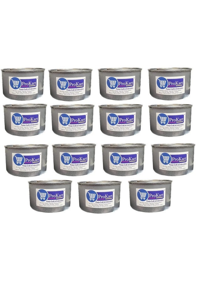 Prokart Food Warming Wax/Fuel for Chafing Dish Wick Candle Burners for Buffets Mostly Used by Caterers (Silver, 2-3 Hour) Pack of 15 - Image 1